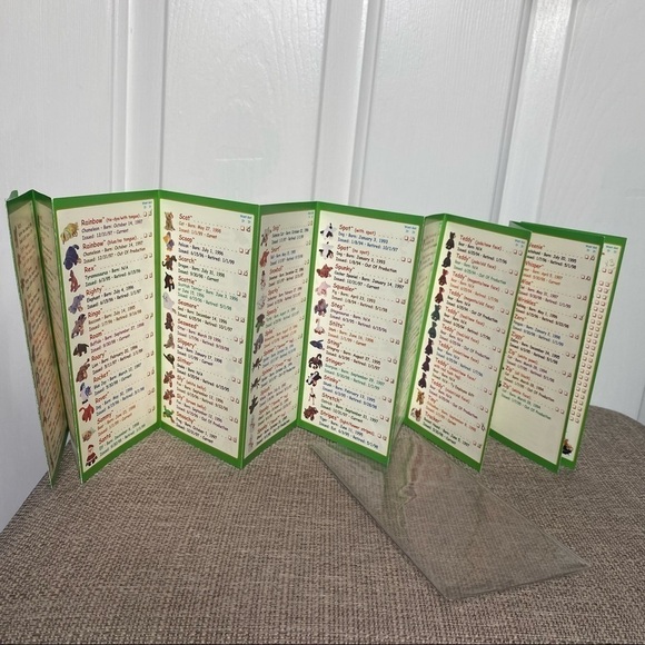BEANIE Baby Pocket Planner Spring 1999 Mint condition Collectors Checklist - Picture 4 of 4